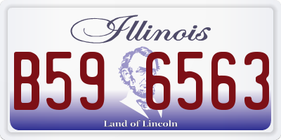 IL license plate B596563