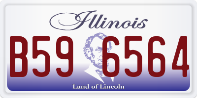 IL license plate B596564