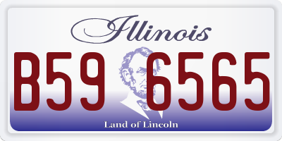 IL license plate B596565
