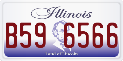 IL license plate B596566