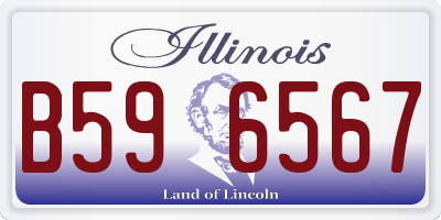 IL license plate B596567
