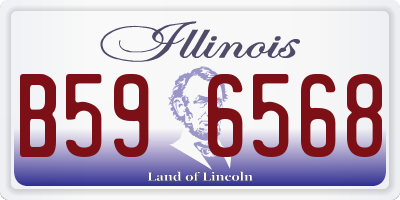 IL license plate B596568