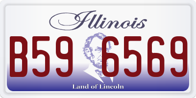 IL license plate B596569
