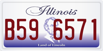 IL license plate B596571