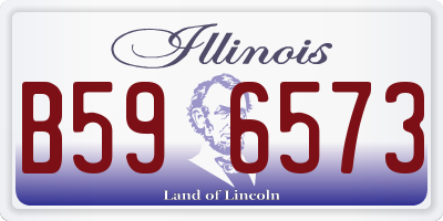IL license plate B596573