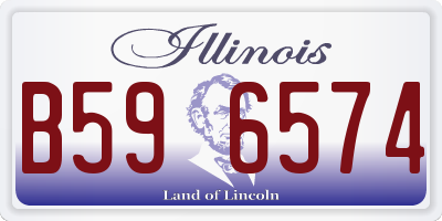 IL license plate B596574