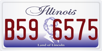 IL license plate B596575