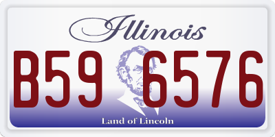 IL license plate B596576