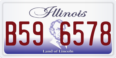 IL license plate B596578