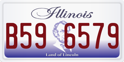 IL license plate B596579