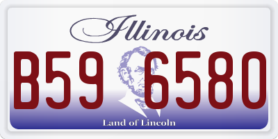IL license plate B596580