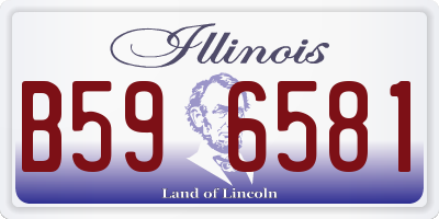 IL license plate B596581