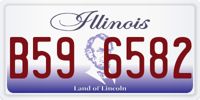 IL license plate B596582