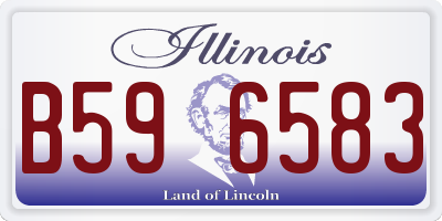 IL license plate B596583