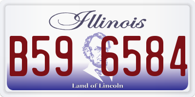 IL license plate B596584