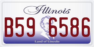 IL license plate B596586