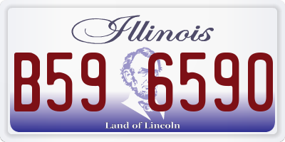 IL license plate B596590