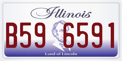 IL license plate B596591