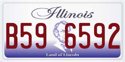 IL license plate B596592