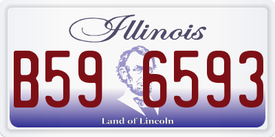 IL license plate B596593