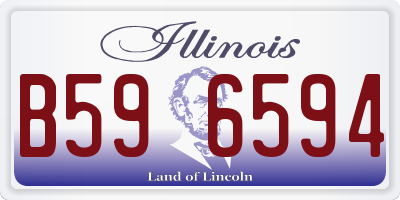 IL license plate B596594