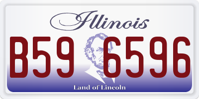 IL license plate B596596
