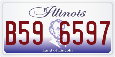 IL license plate B596597