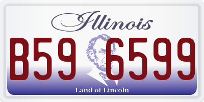 IL license plate B596599