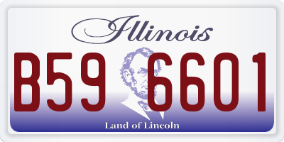 IL license plate B596601