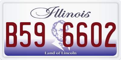 IL license plate B596602