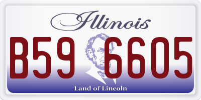 IL license plate B596605