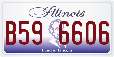 IL license plate B596606