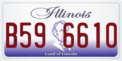 IL license plate B596610