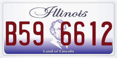 IL license plate B596612