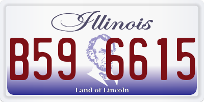 IL license plate B596615