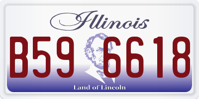 IL license plate B596618