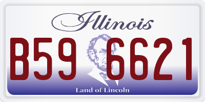 IL license plate B596621