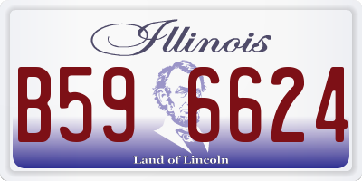 IL license plate B596624