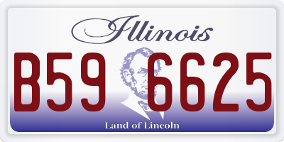 IL license plate B596625