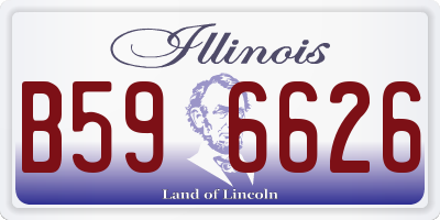 IL license plate B596626