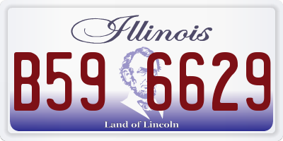 IL license plate B596629