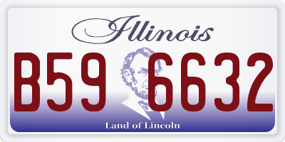 IL license plate B596632