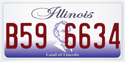 IL license plate B596634