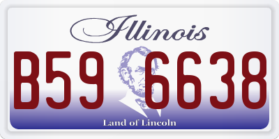 IL license plate B596638