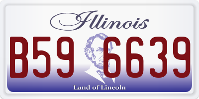 IL license plate B596639