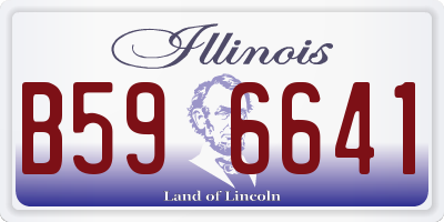 IL license plate B596641