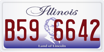 IL license plate B596642