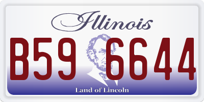 IL license plate B596644