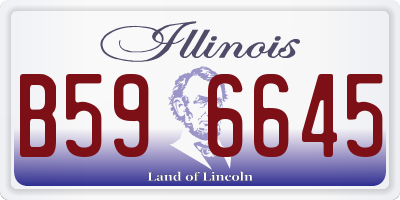 IL license plate B596645