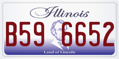 IL license plate B596652